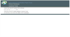 Desktop Screenshot of iatf-customerportal.org